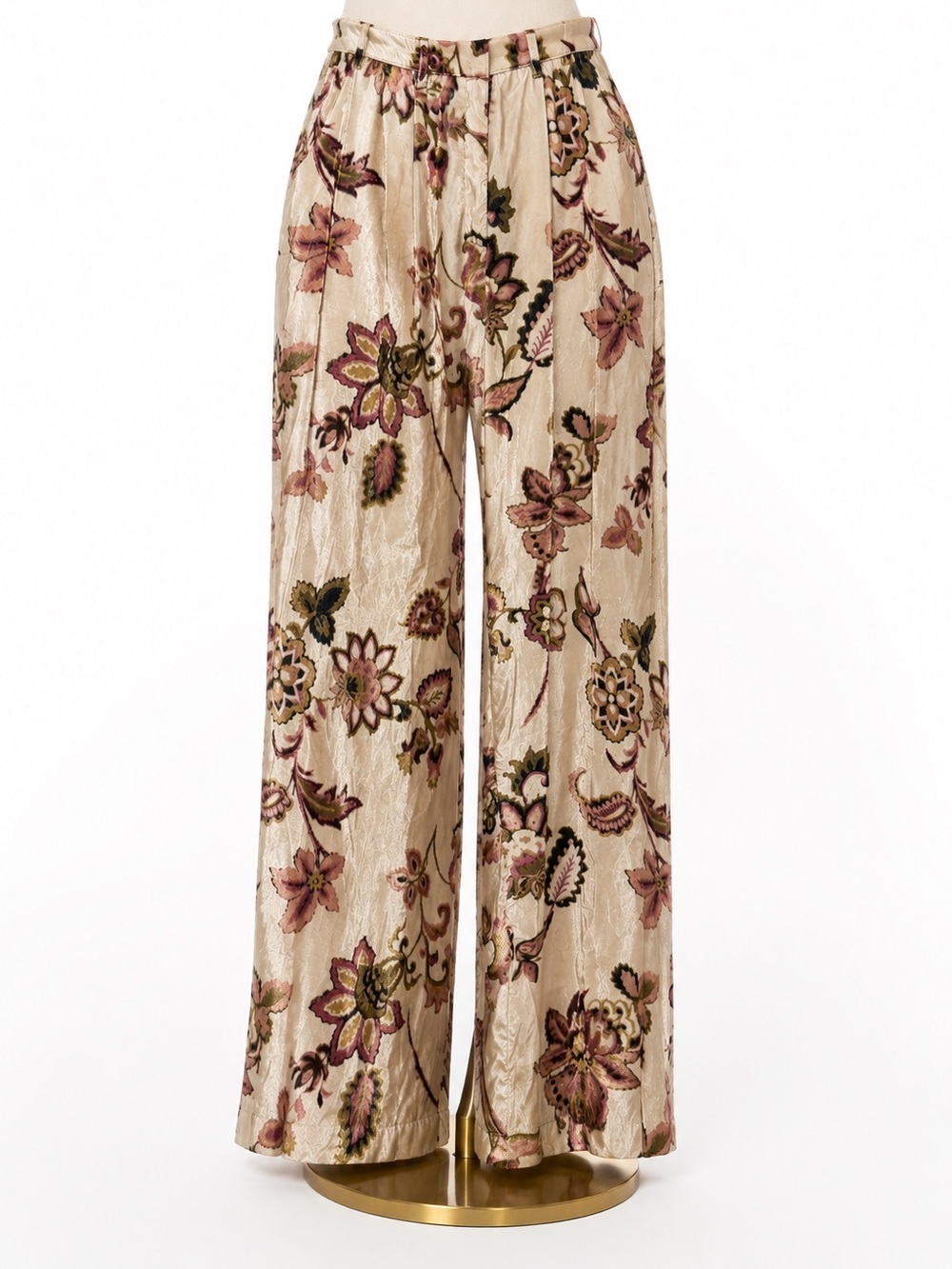 Rachel Zoe Blush Floral Pleated Pants